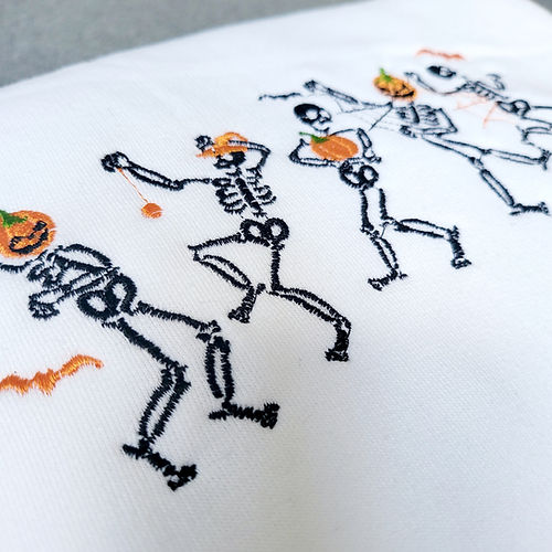 Halloween Embroidered Sweatshirt  Dancing Skeletons sweatshirt or H EMHA2608