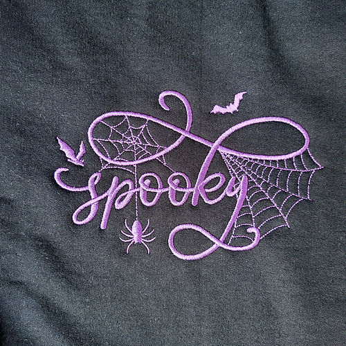 Halloween Embroidered Sweatshirt  Spooky Spider sweatshirt ho EMHA2608
