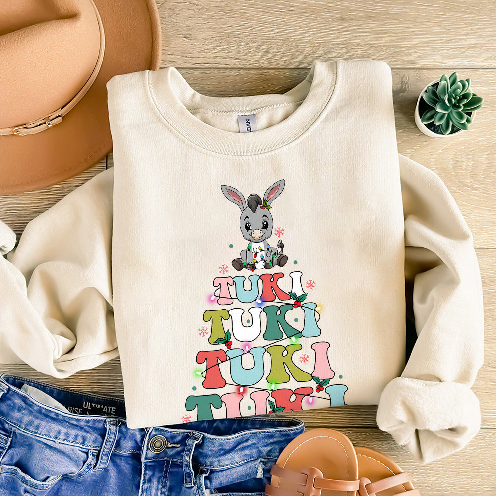 Mi Donkey Mexican Concha PNG, Feliz Navidad Digital Download, Tuki Tuki Donkey Conchas Latino Xmas Sublimation, Mexican Christmas PNg S256 111124