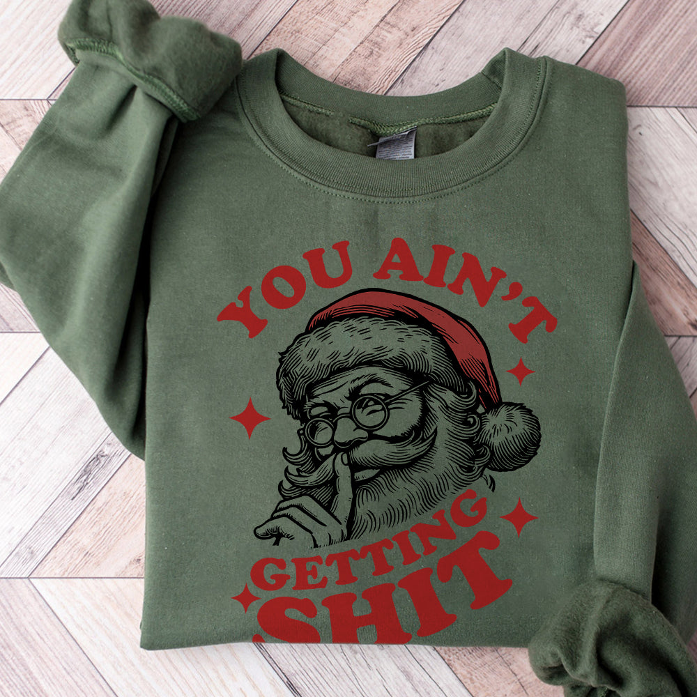 You Ain't Gettin' Shit Svg Png, Trendy Funny Vintage Retro Christmas Santa Claus SVG PNG Sublimation Design for Tees, Sticker, Tote Bag, Etc S201 do abccc