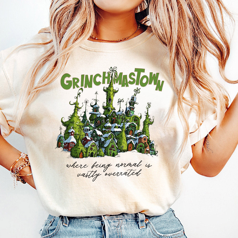 Small Town Grinchmas, Merry Grichmas Png, Retro Christmas png, Christmas Png, Grinc Png,Retro Christmas Characters png, Trendy Christmas Png S180 DEN