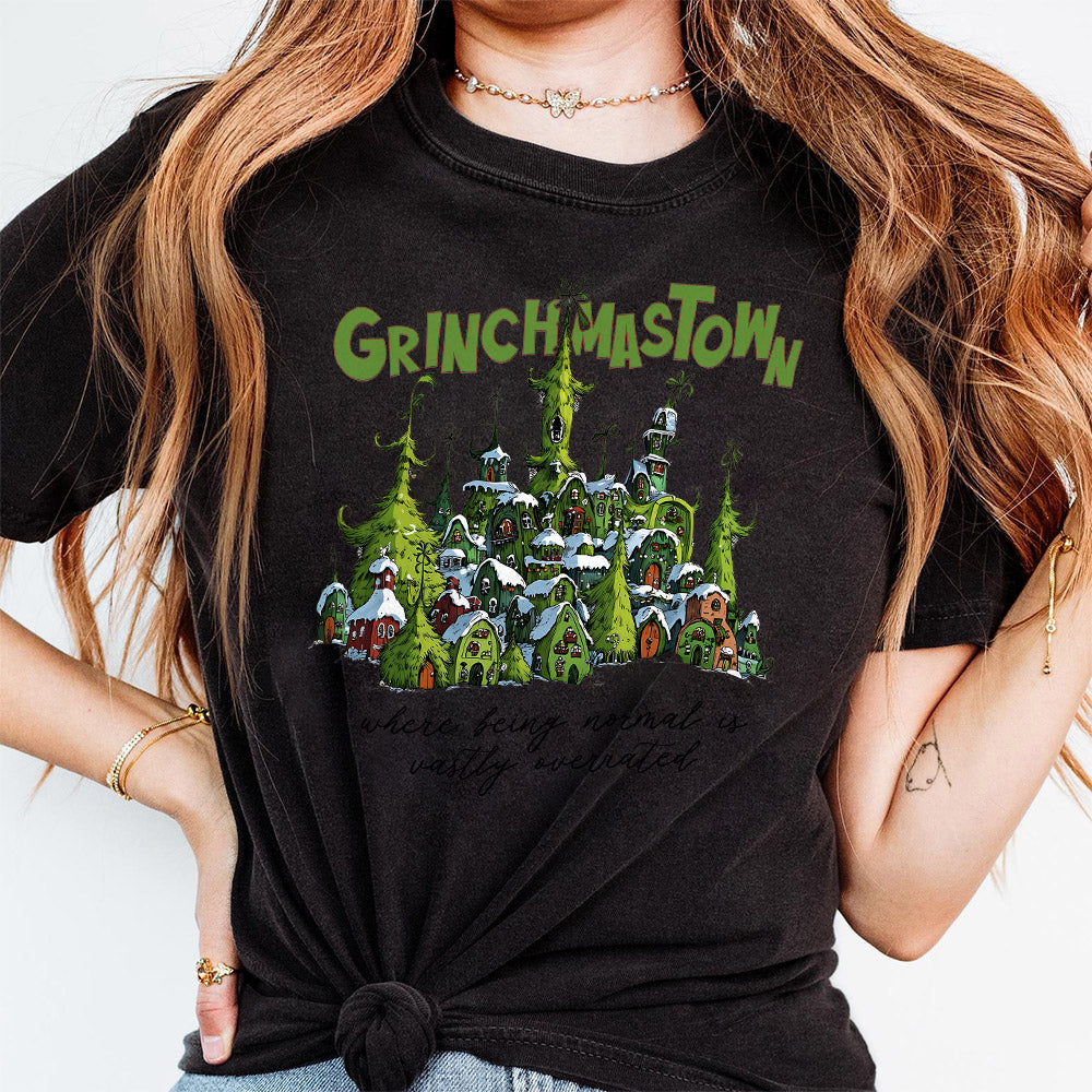 Small Town Grinchmas, Merry Grichmas Png, Retro Christmas png, Christmas Png, Grinc Png,Retro Christmas Characters png, Trendy Christmas Png S180 DEN