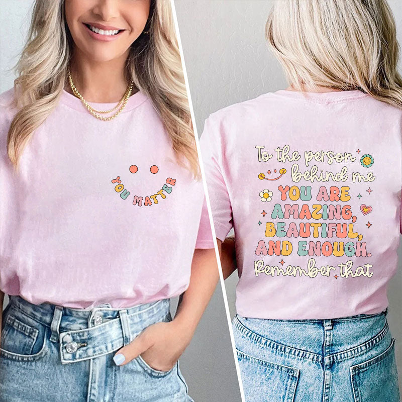 Personalized Teacher's Name Walkie Calls Are My Cardio Teacher Two Sided T-Shirt 2MAT68