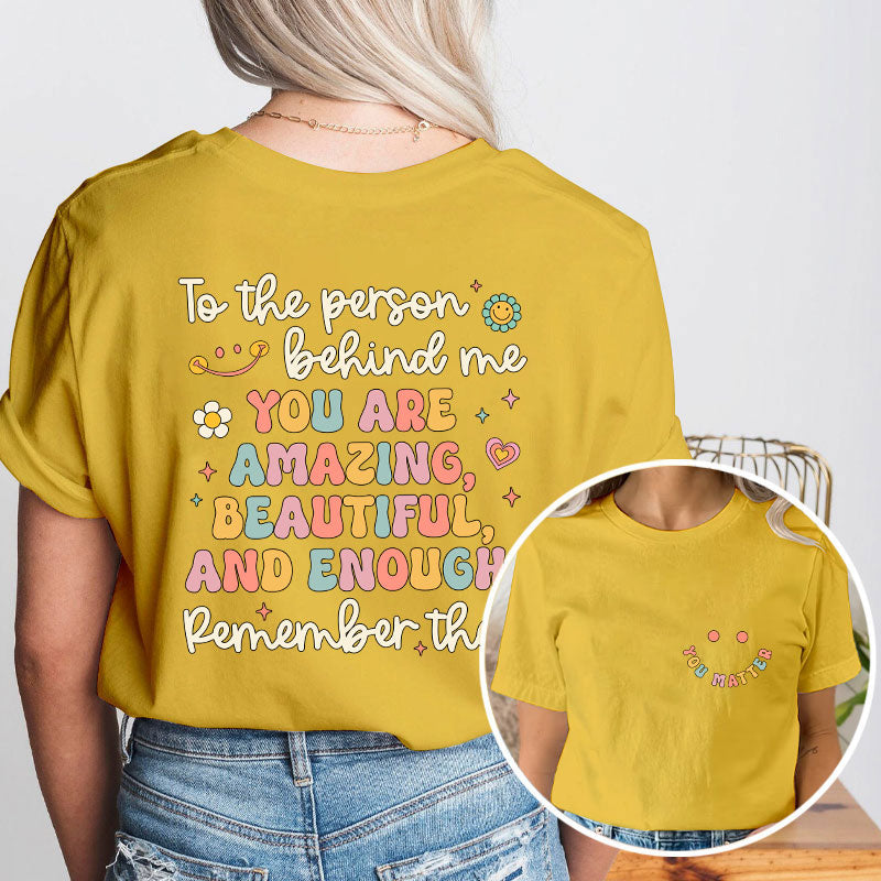 Personalized Teacher's Name Walkie Calls Are My Cardio Teacher Two Sided T-Shirt 2MAT68