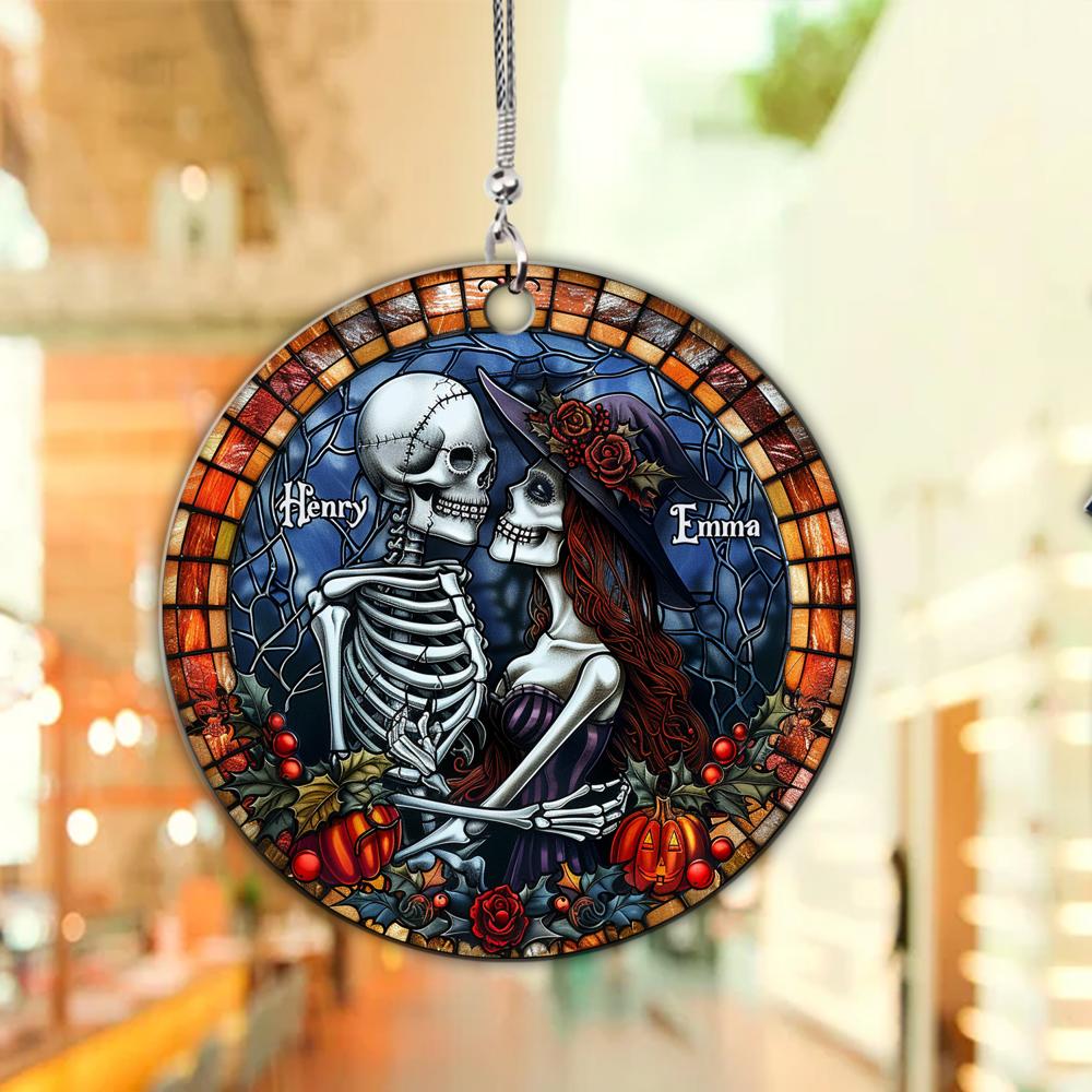 Till Death Do Us Apart Personalized Name Halloween Theme Ornament ORHA2208