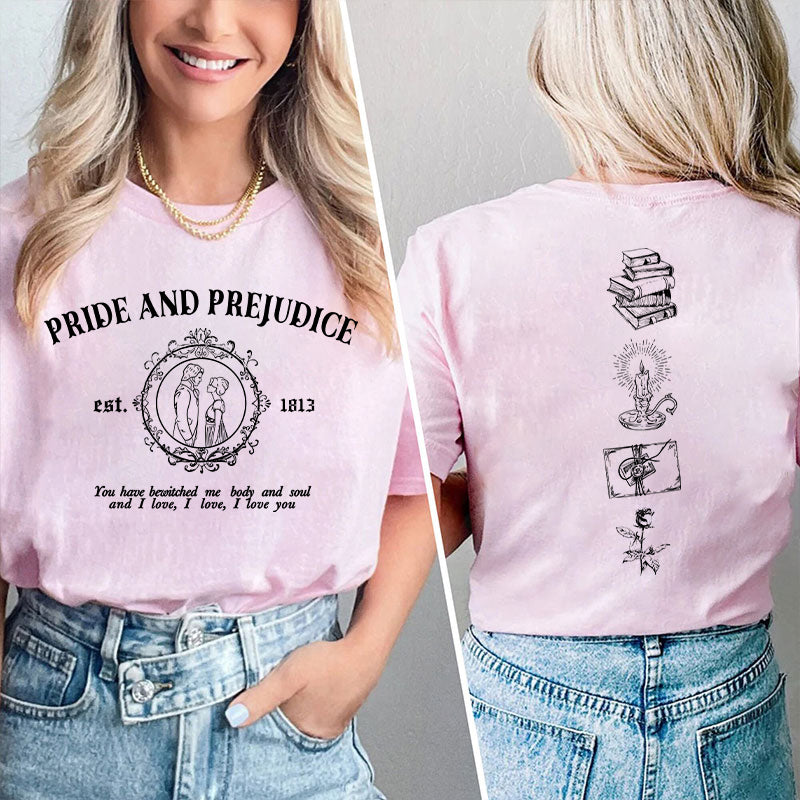 Pride And Prejudice Teacher Two Sided T-Shirt 2MAT88