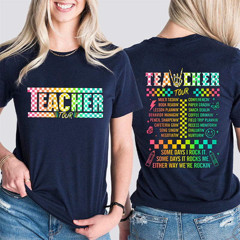 Teacher Tour Teacher Two Sided T-Shirt 2MAT88