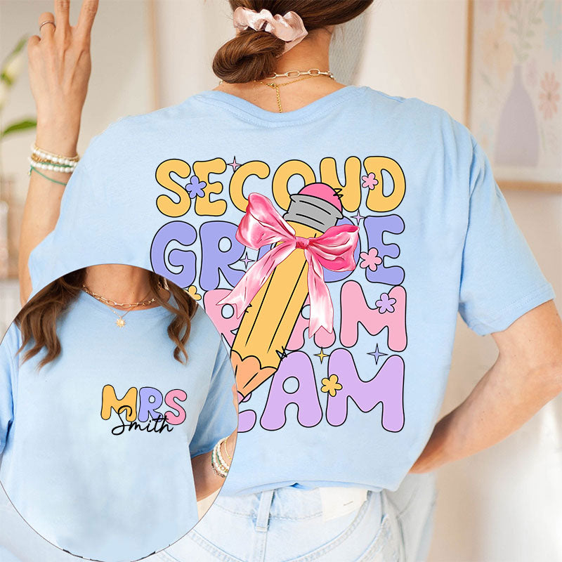 Personalized Name Take Chances Make Mistakes Get Messy Teacher Two Sided Sweatshirt 2MAT68