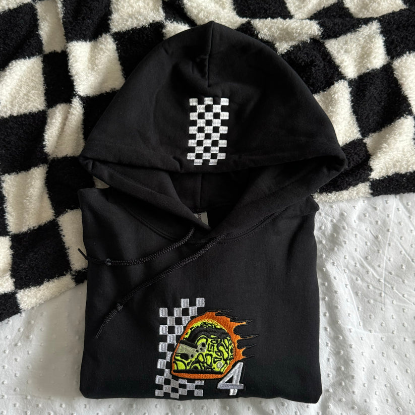 Lando Norris Helmet Embroidered Hoodie EM1209T