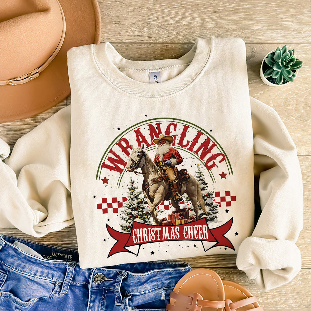 Western Christmas Sublimations, Western Christmas SweatShirt Sublimation png, Christmas png, Santa Claus png, Cowboy Shirt Sublimation, png S110