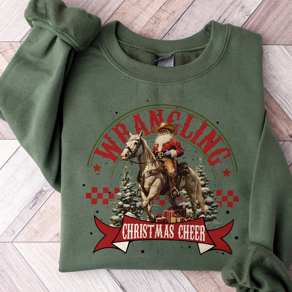 Western Christmas Sublimations, Western Christmas SweatShirt Sublimation png, Christmas png, Santa Claus png, Cowboy Shirt Sublimation, png S110