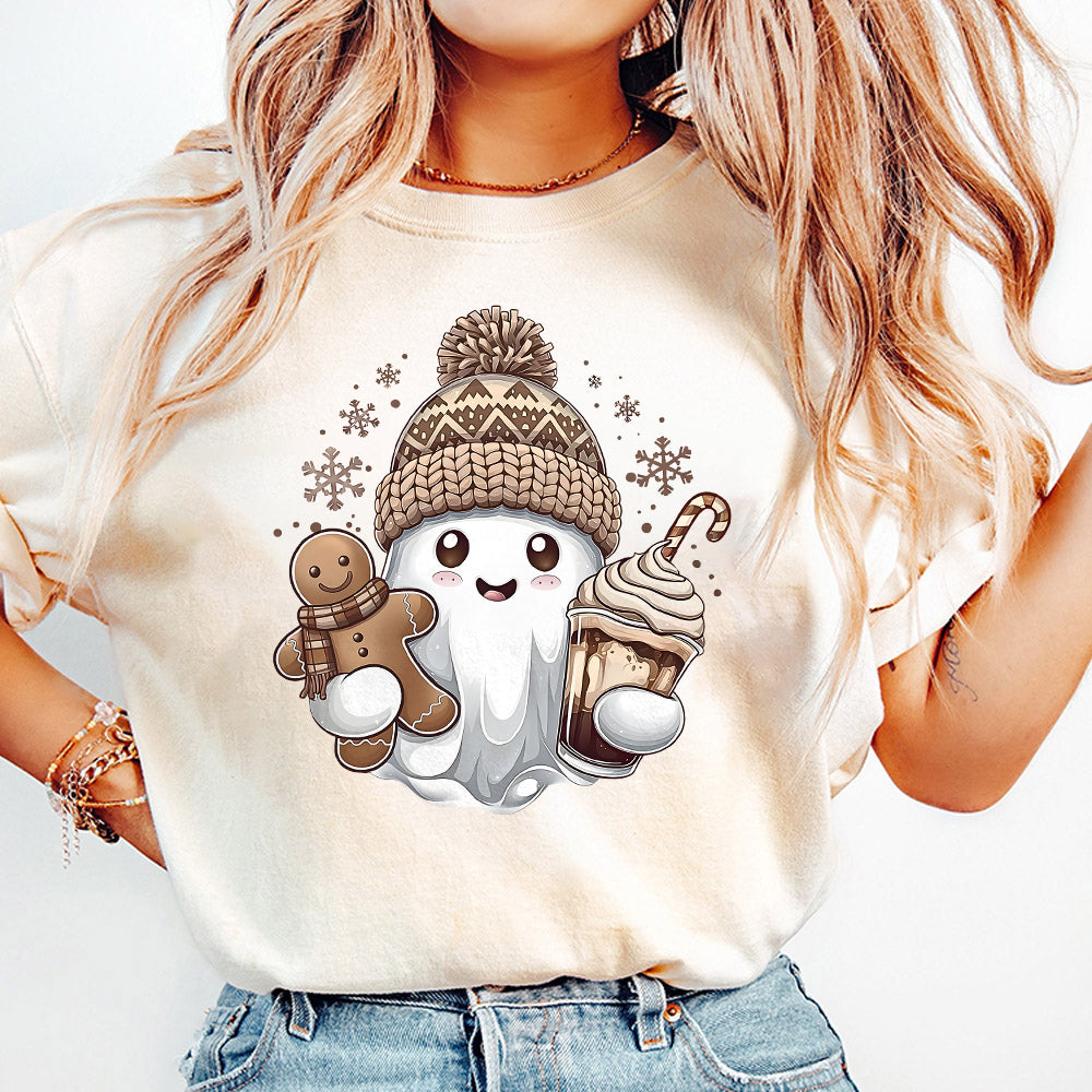 Cute Christmas Ghost Png Holiday Ghost Spooky Christmas Xmas Holiday Png Boojee Ghost Png Xmas Coquette Png Gingerbread Png PNG1210 09 NPN