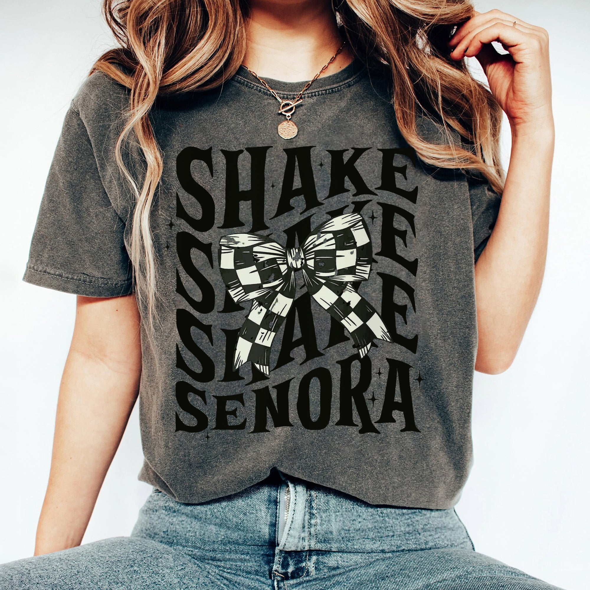 Shake Shake Shake Senora Shirt, Never Trust the Living Shirt, Halloween Shirt, Trendy Halloween Shirt, Funny Halloween Shirt DDD