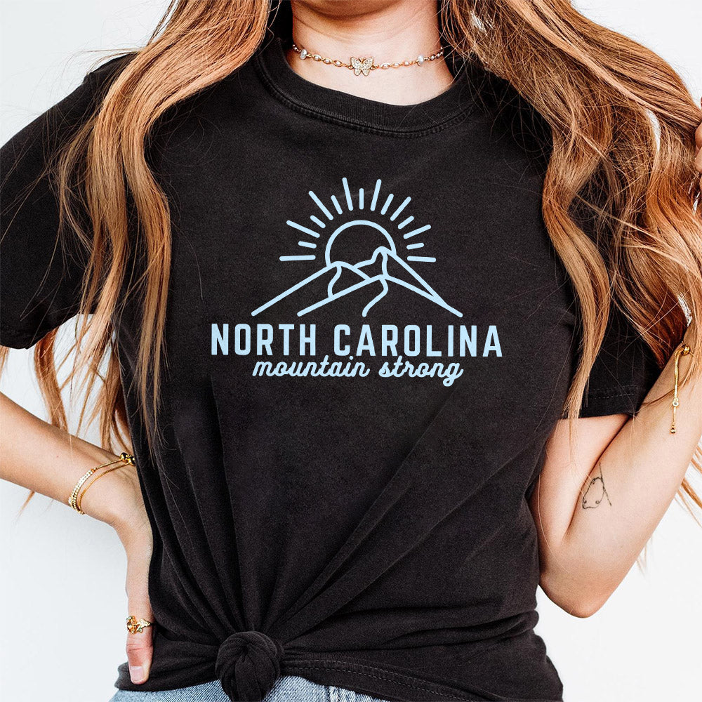 North Carolina Mountain Strong sr T-Png  Western NC Strong Tee I Hurricane Helene Tee I NC Local T-Png I NC Mountain Tee NPN
