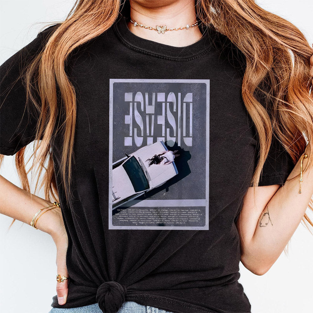 Disease World Tour, Lady Gaga T-PNG, Pop Music PNG, Lady Gaga Merch Gift T30 TM30