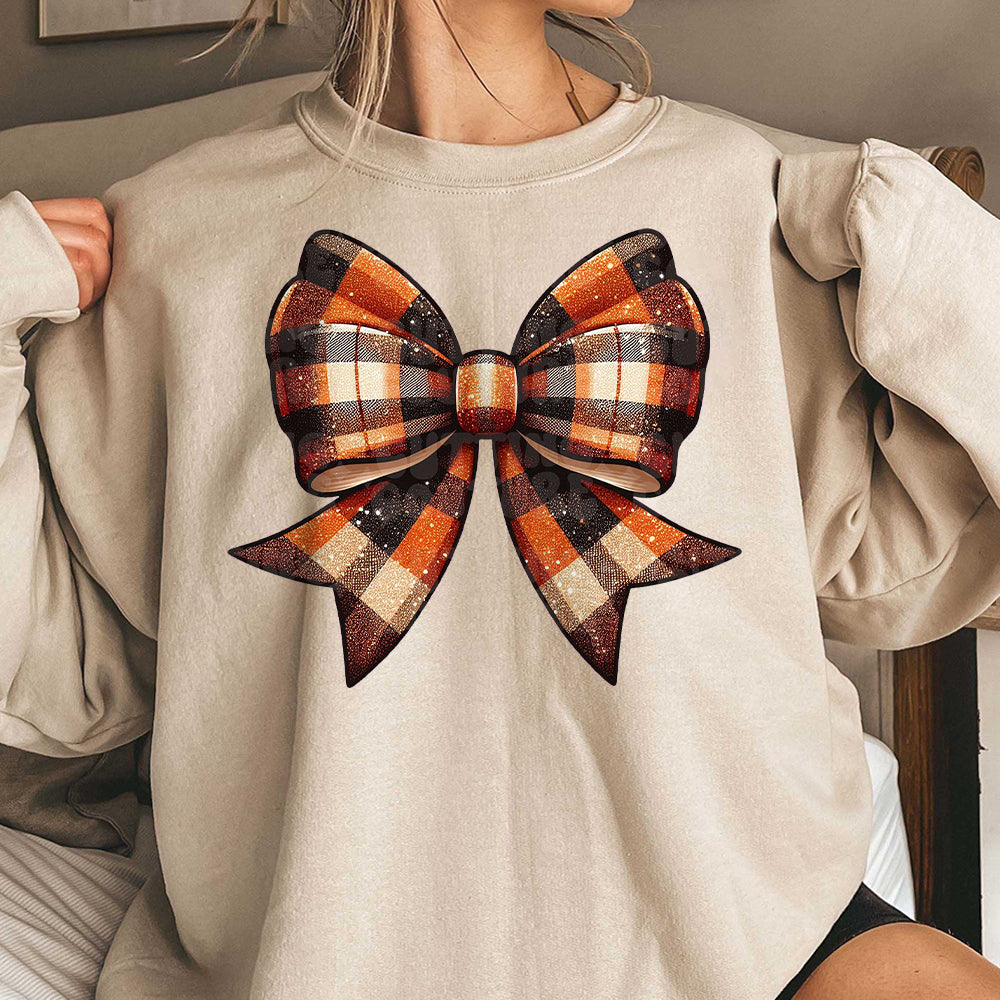 Fall Plaid Coquette Bow Shirt, Fall Coquette Shirt, Fall Shirt , Fall , Pumpkin Patch Shirt, Thanksgiving Shirt, Fall Shirt BBB
