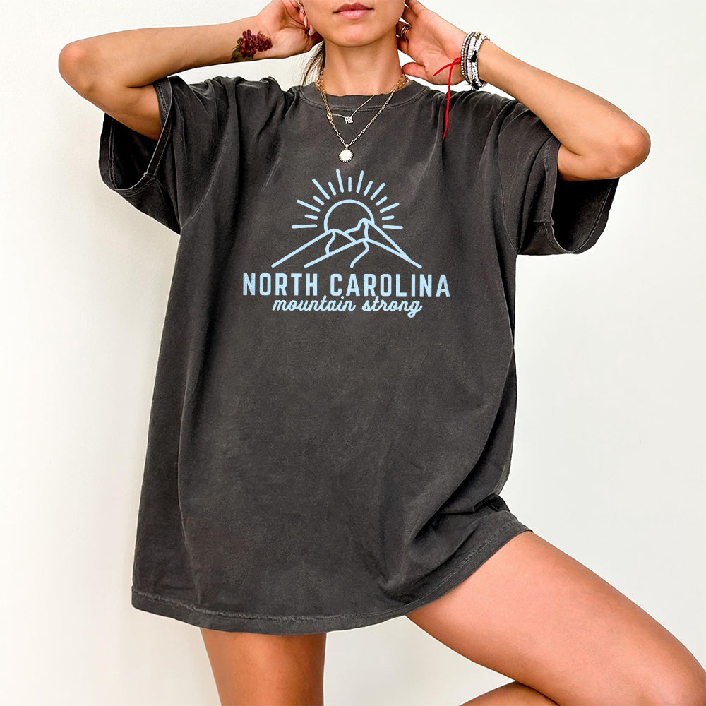 North Carolina Mountain Strong Comfort Colorsr T-Shirt  Western NC Strong Tee I Hurricane Helene Tee I NC Local T-Shirt I NC Mountain Tee TD1710 06