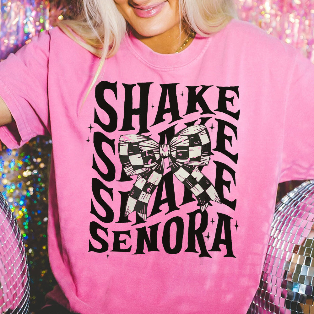 Shake Shake Shake Senora Shirt, Never Trust the Living Shirt, Halloween Shirt, Trendy Halloween Shirt, Funny Halloween Shirt DDD