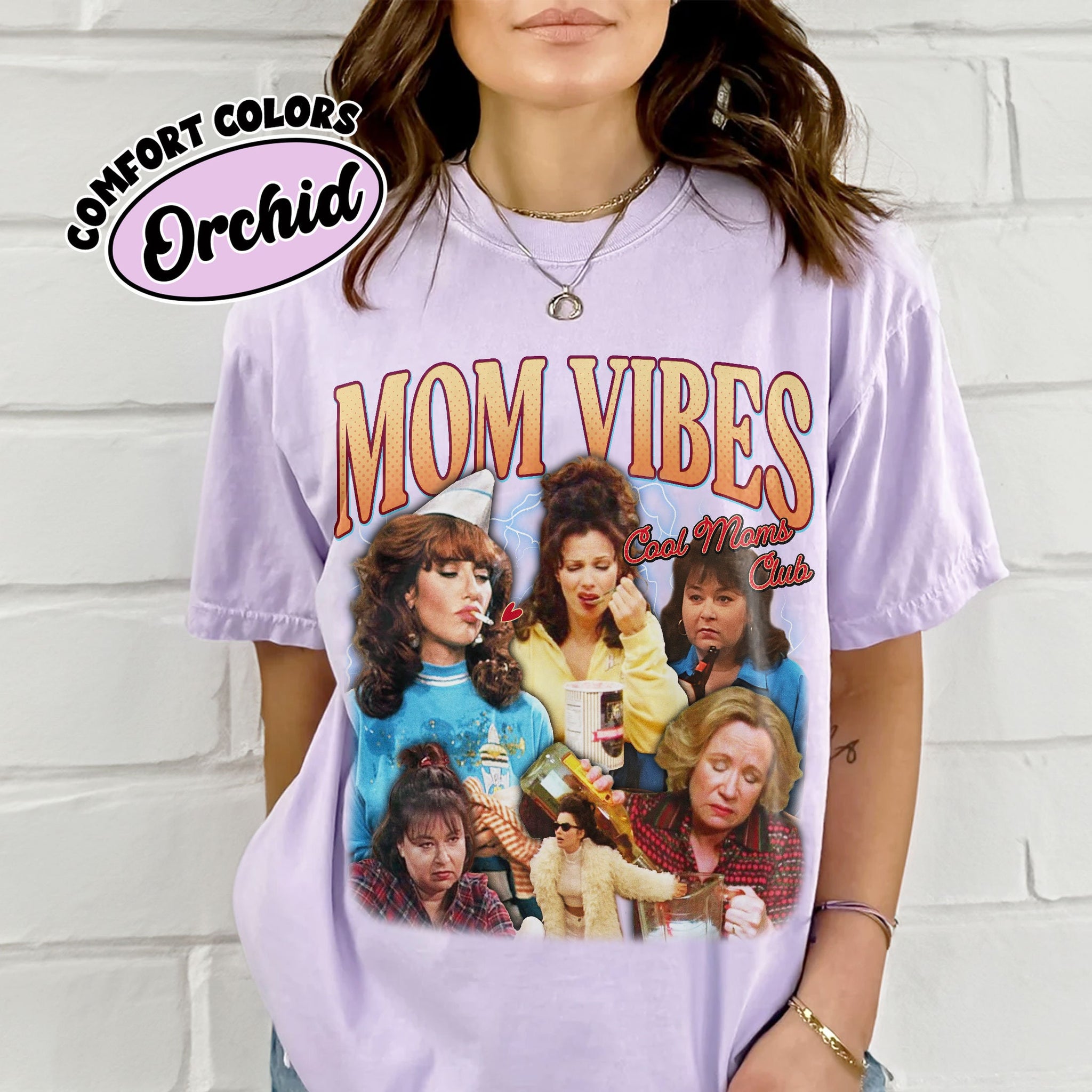 90'S Mom Vibes  s Shirt, Funny Mom Shirts, Cool Moms Club T Shirt, Funny Mom Life Tee, Mother's Day Gift, Cool Mom Gifts TD2907 01