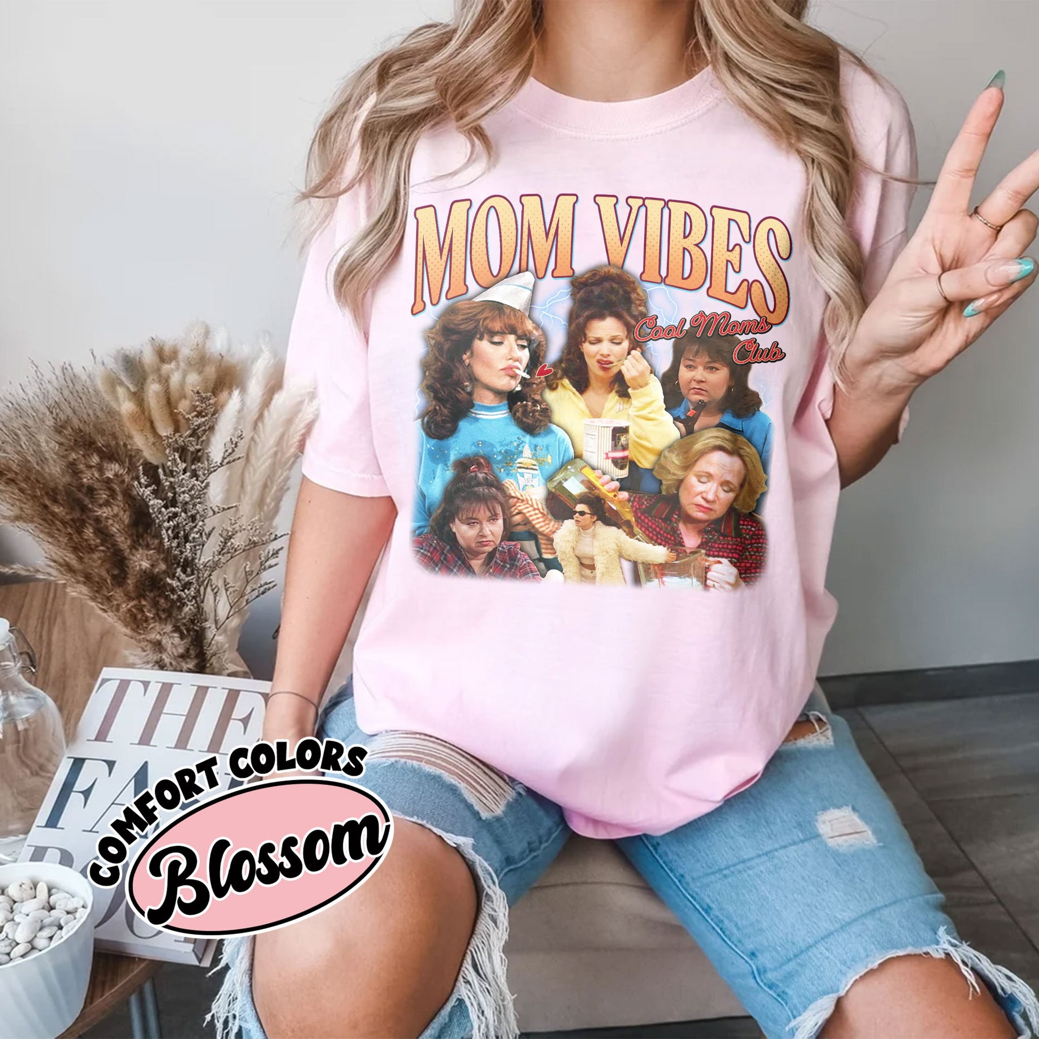 90'S Mom Vibes  s Shirt, Funny Mom Shirts, Cool Moms Club T Shirt, Funny Mom Life Tee, Mother's Day Gift, Cool Mom Gifts TD2907 01