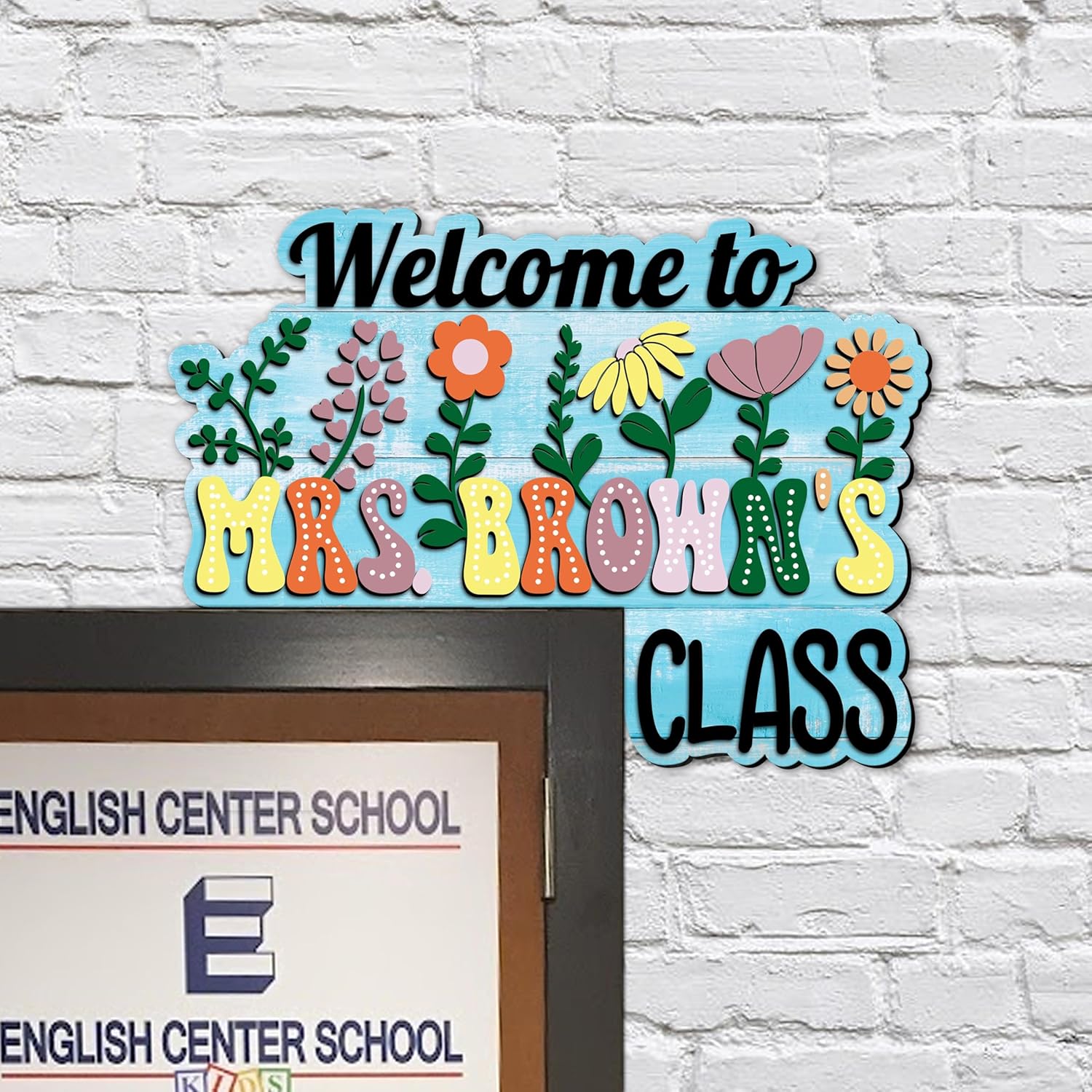 Personalized Classroom 3D Doorframe Corner SignTeacher Doorframe Dot Dalmatian Theme Decor Custom Name Teacher Appreciation Gift For Coworker Girl Woman On Christmas Teacher's Day Back To School 3 Dofra