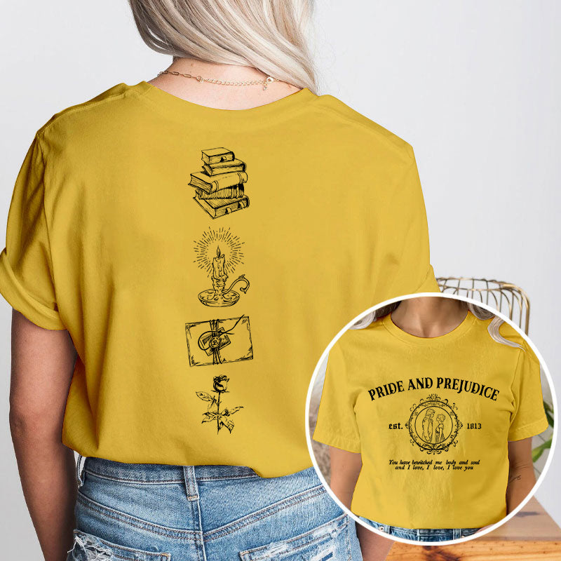 Pride And Prejudice Teacher Two Sided T-Shirt 2MAT88