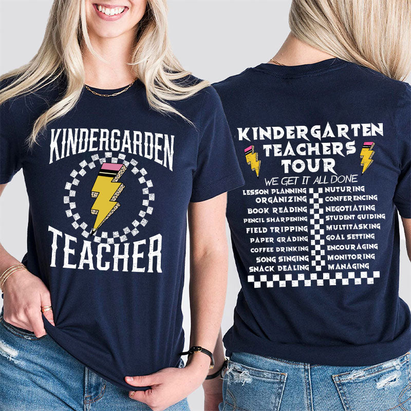 Personalized Grade Teachers Tour Teacher Two Sided T-Shirt 2MAT88