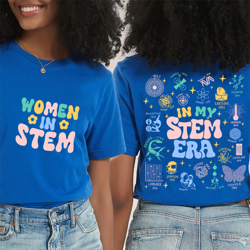 Cool Science In My Stem Era Teacher Two Sided T-Shirt 2MAT88