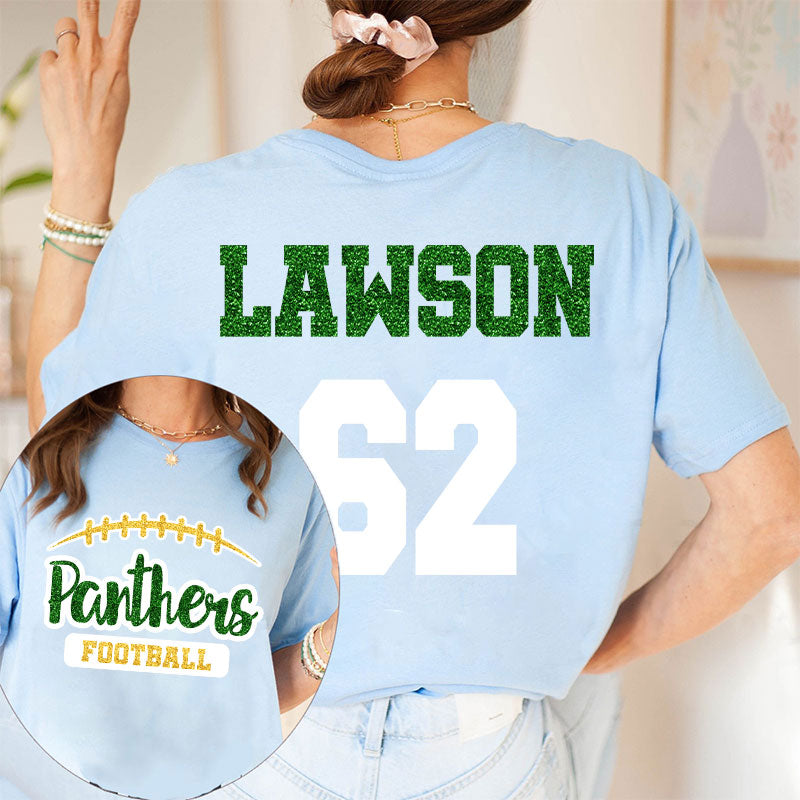 Personalized Mascot And Name Go Warriors Teacher Two Sided T-Shirt 2MAT88