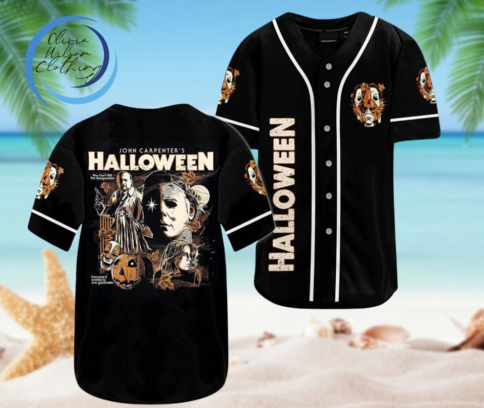 Michael Myers Halloween Baseball Jersey JS2507 02