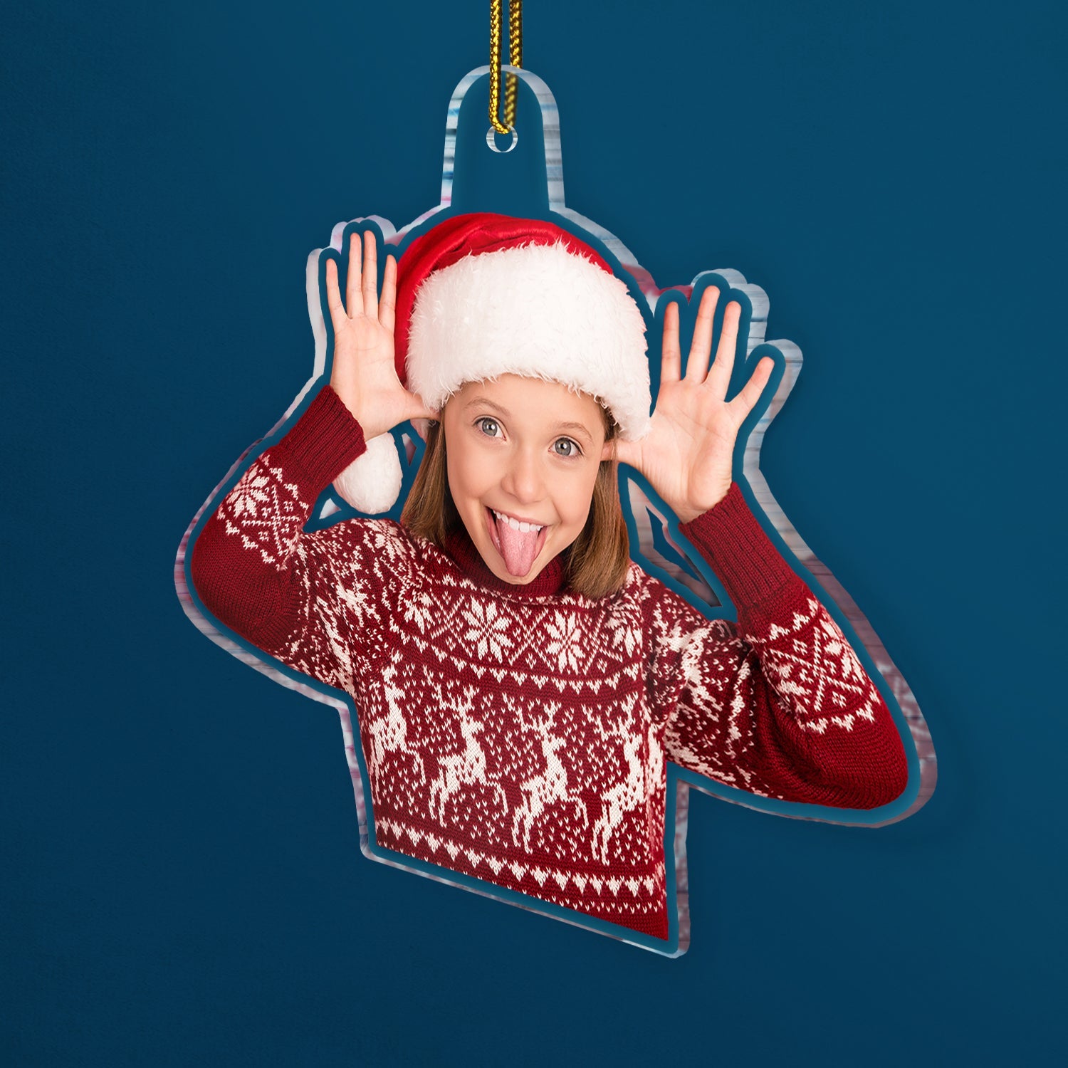 Custom Photo Funny Grandkids - Christmas Gift For Grandma, Grandpa, Grandparents - Personalized Acrylic Photo Ornament ORNA1210