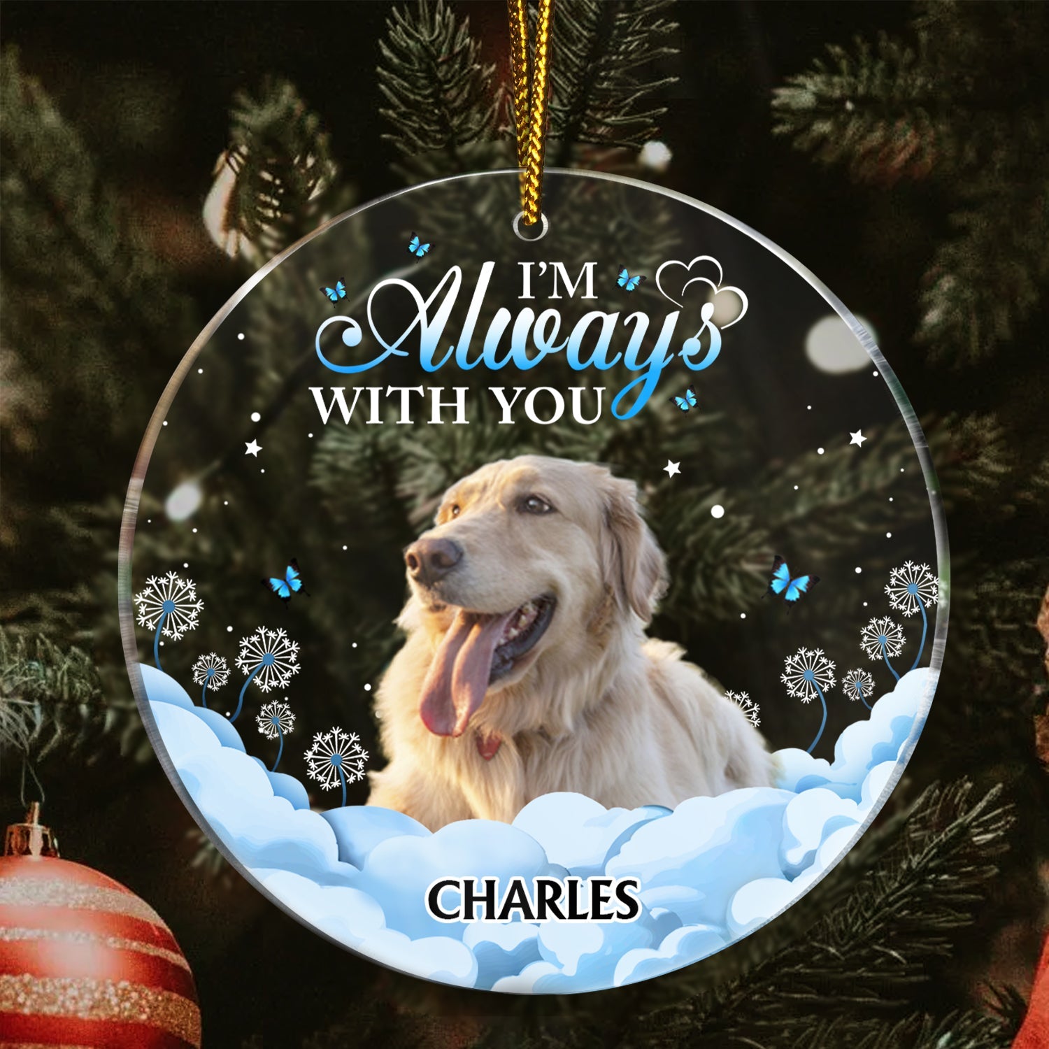 Custom Photo If Love Could Have Saved You - Christmas, Memorial Gift For Dog Lovers, Cat Lovers - Personalized Circle Acrylic Ornament ORNA1210