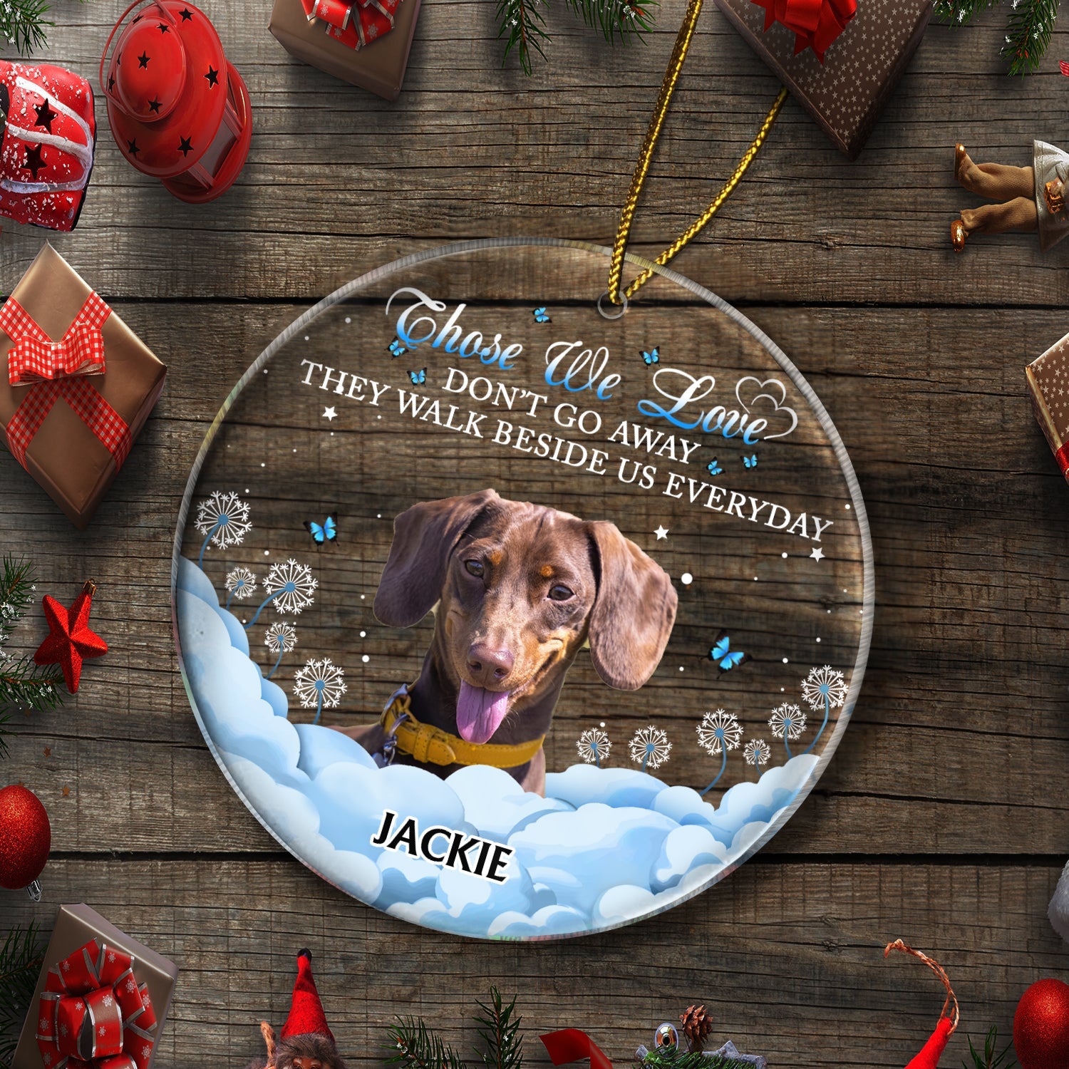 Custom Photo If Love Could Have Saved You - Christmas, Memorial Gift For Dog Lovers, Cat Lovers - Personalized Circle Acrylic Ornament ORNA1210