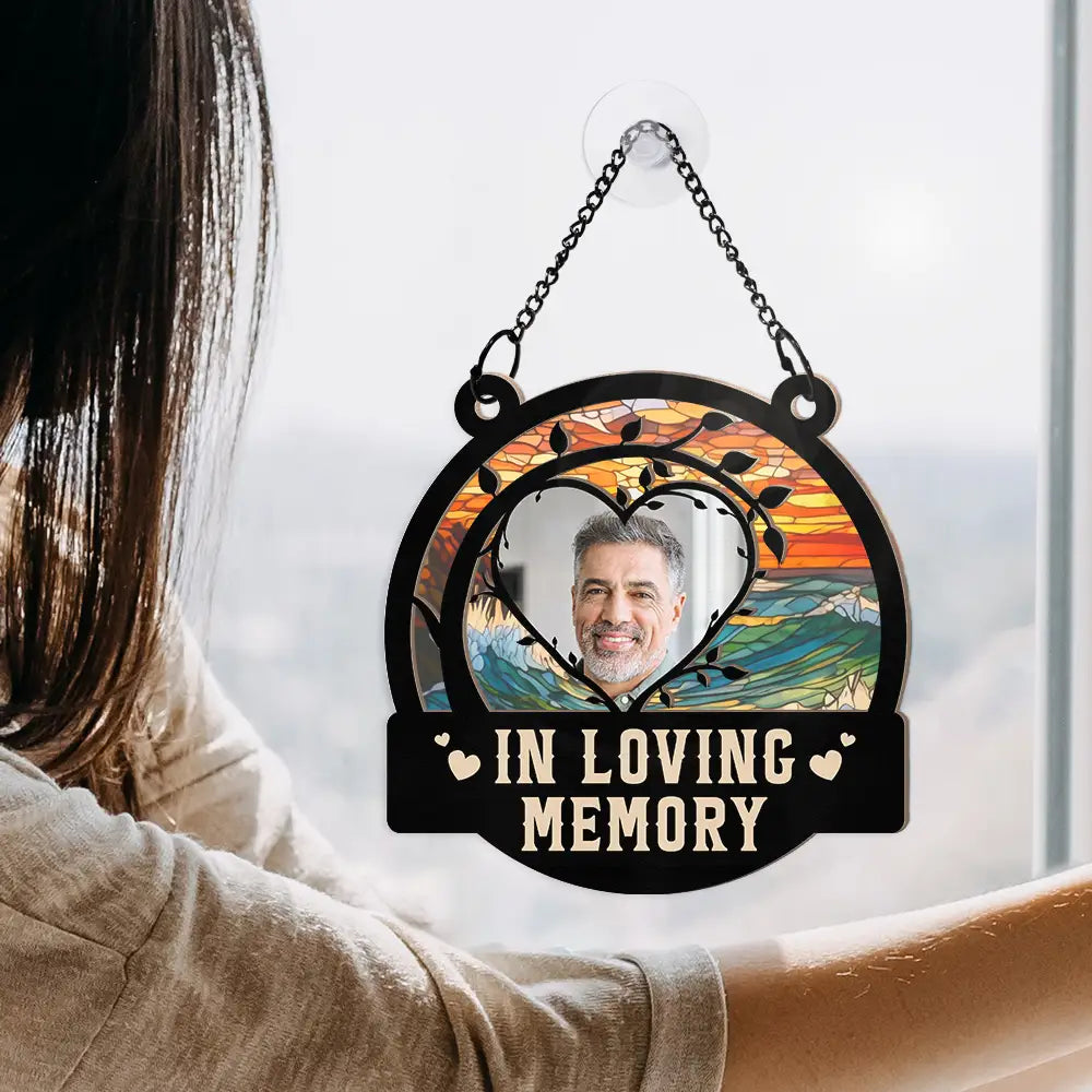 Custom Photo A Limb Has Fallen From The Family Tree - Personalized Window Hanging Suncatcher Ornament ORNA1210