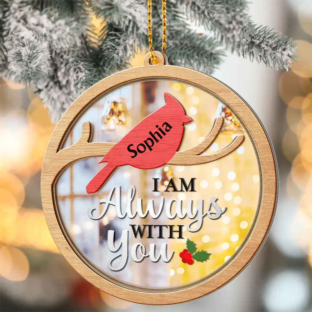 I Am Always With You Family Memorial - Personalized Mirror Ornament ORNA1210