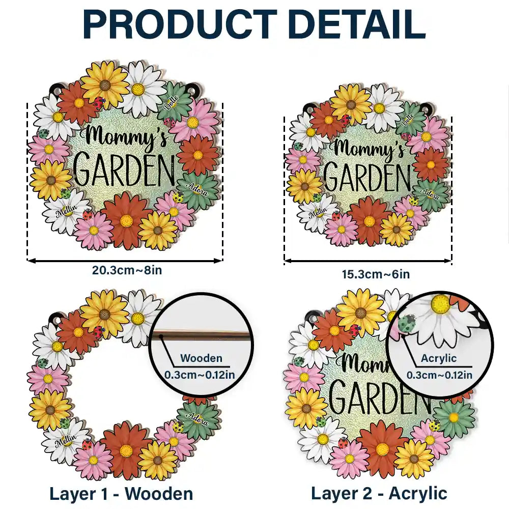 Nana's Garden - Personalized Window Hanging Suncatcher Ornament ORNA1210