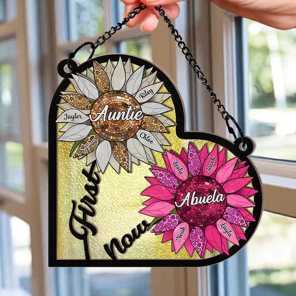 First Mom Now Grandma - Personalized Window Hanging Suncatcher Ornament ORNA1210