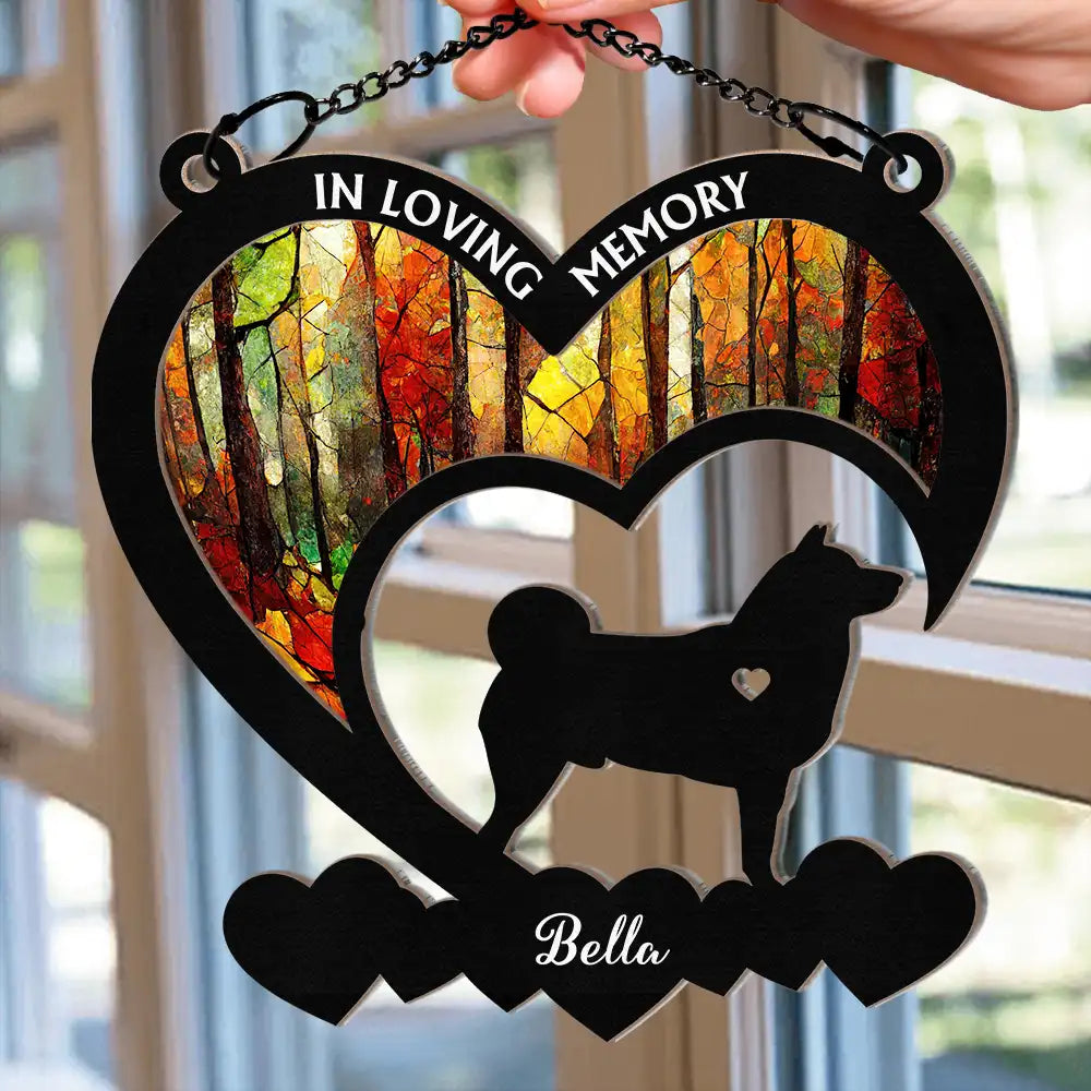 Your Were My Favorite Hello Dog Memorial - Personalized Window Hanging Suncatcher Ornament ORNA1210