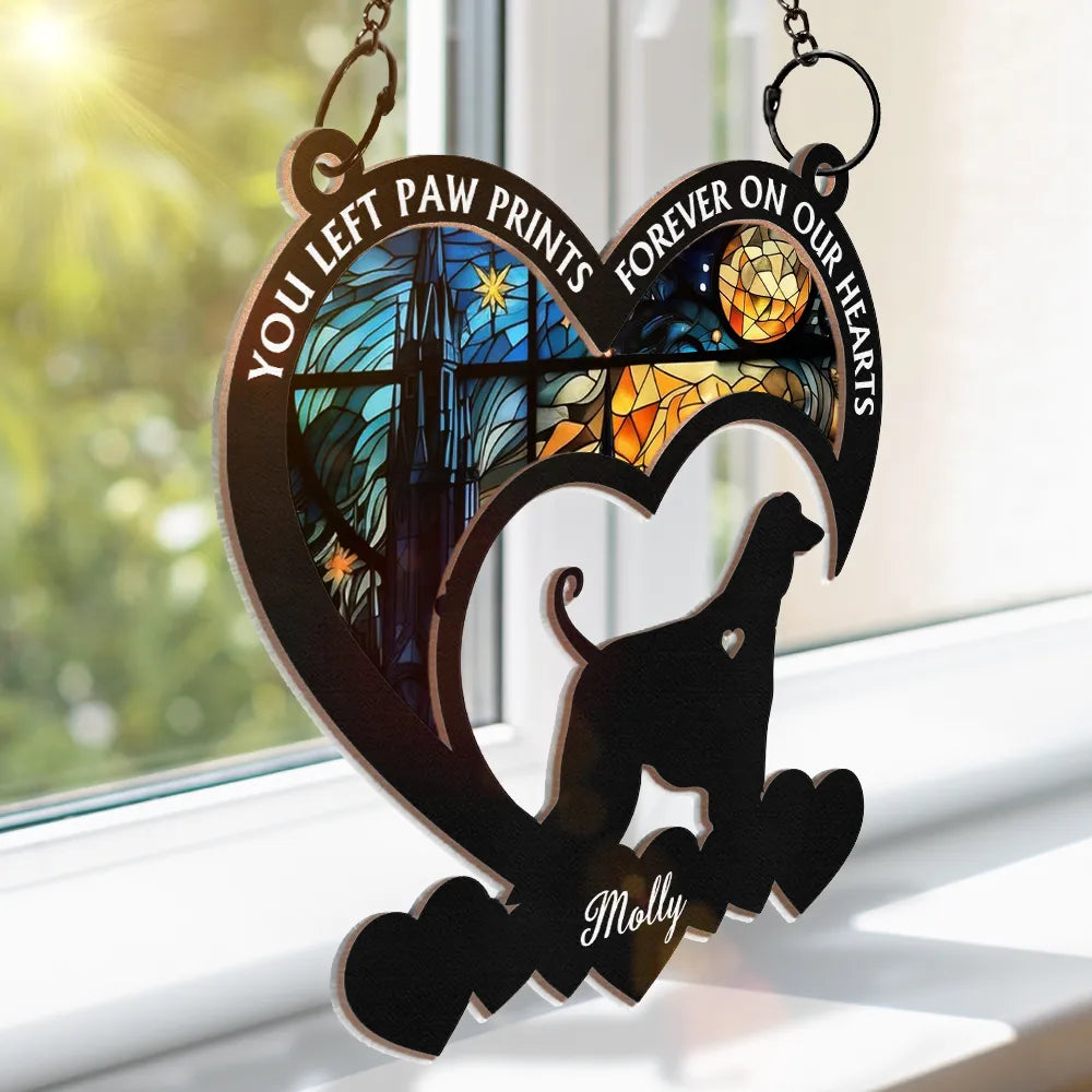 Your Were My Favorite Hello Dog Memorial - Personalized Window Hanging Suncatcher Ornament ORNA1210