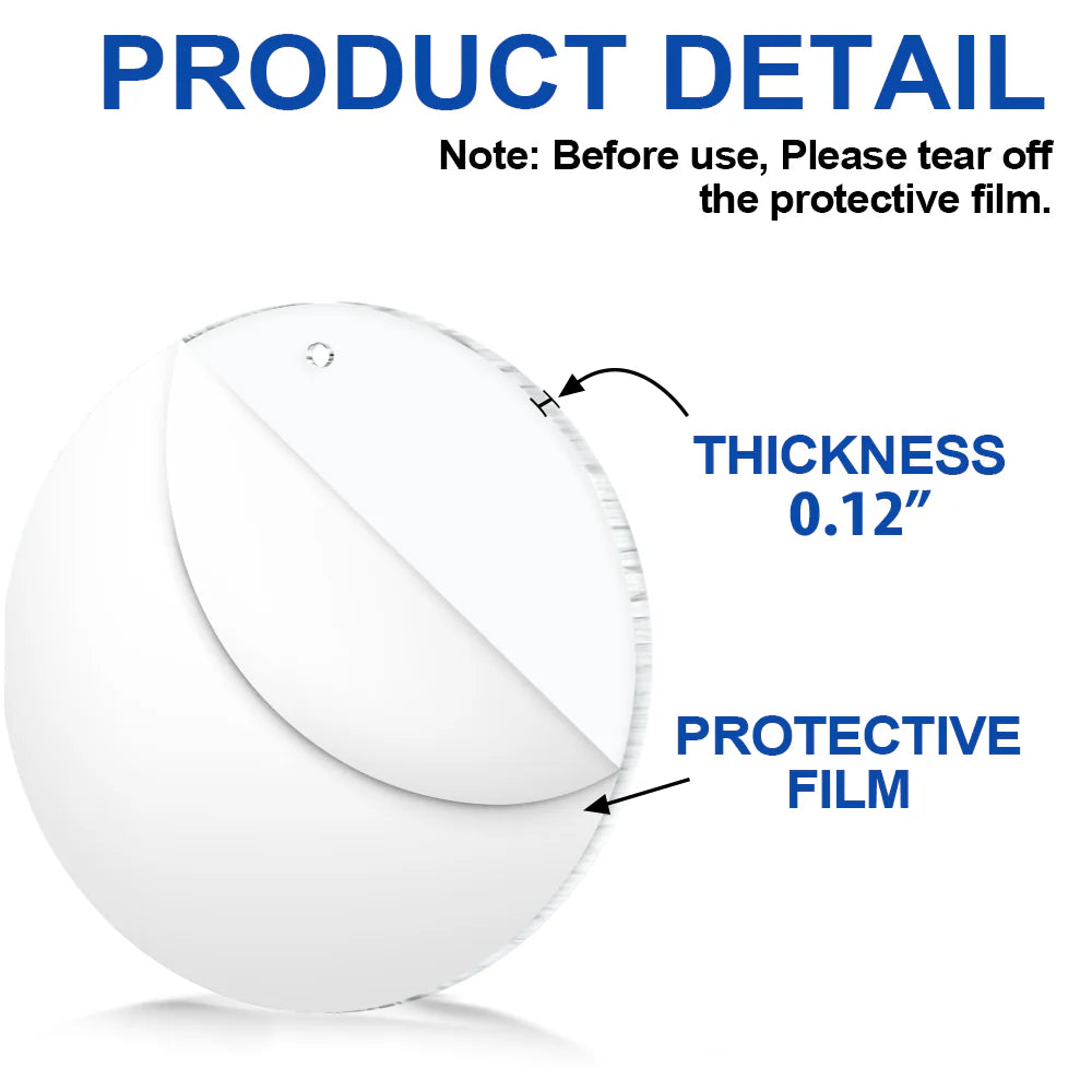 First Christmas As A Family Of Three - Personalized Circle Acrylic Ornament ORNA1210