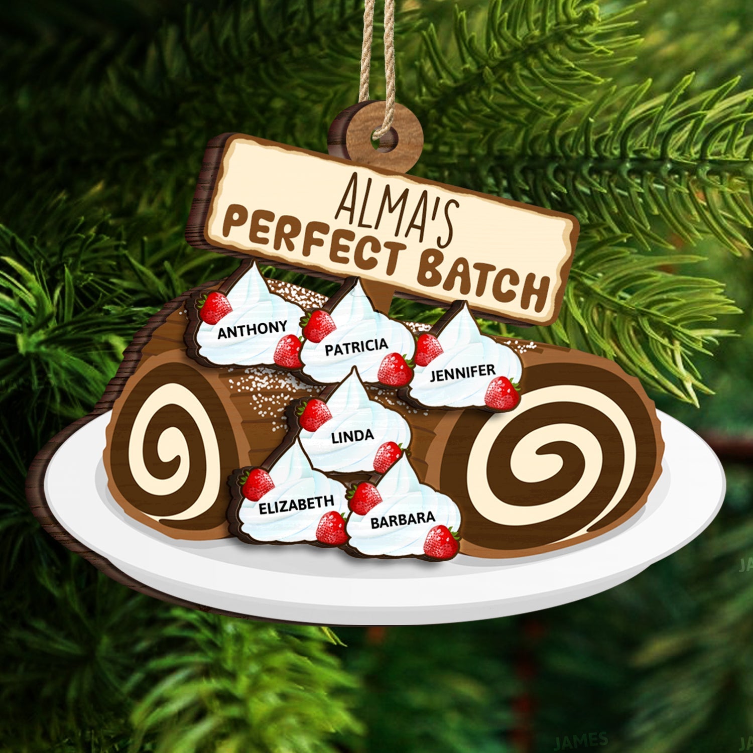 Grandma Grandpa Mom Dad Little Sweeties - Christmas Gift For Parents, Grandparents - Personalized 2-Layered Wooden Ornament ORNA1210