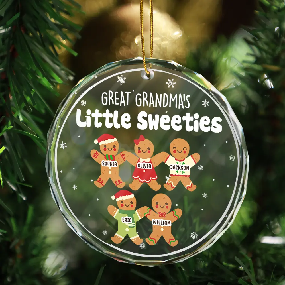 Grandma Grandpa Mom Dad Perfect Batch - Personalized Circle Glass Ornament ORNA1210