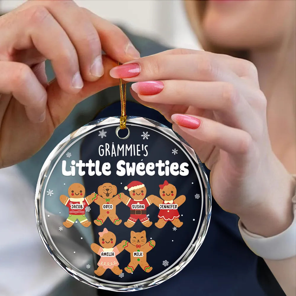 Grandma Grandpa Mom Dad Perfect Batch - Personalized Circle Glass Ornament ORNA1210