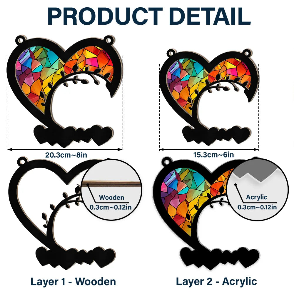 My Favorite Hello And My Hardest Goodbye - Personalized Window Hanging Suncatcher Ornament ORNA1210