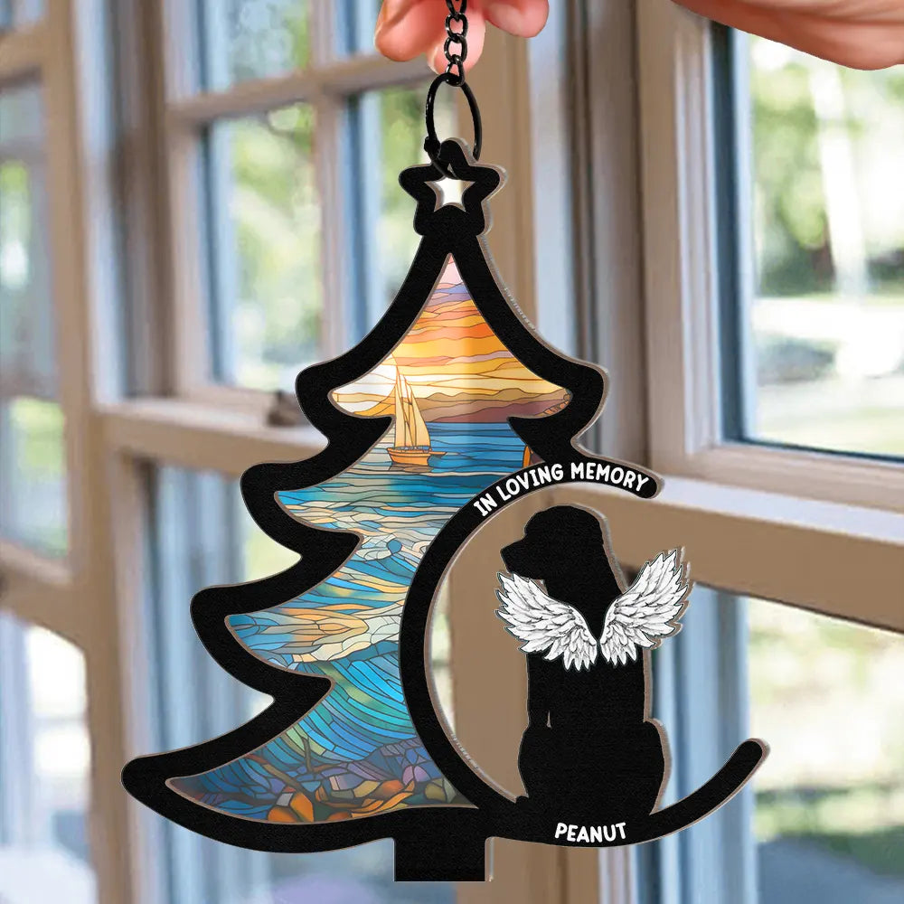 Loss Of Pet Christmas - Personalized Window Hanging Suncatcher Ornament ORNA1210