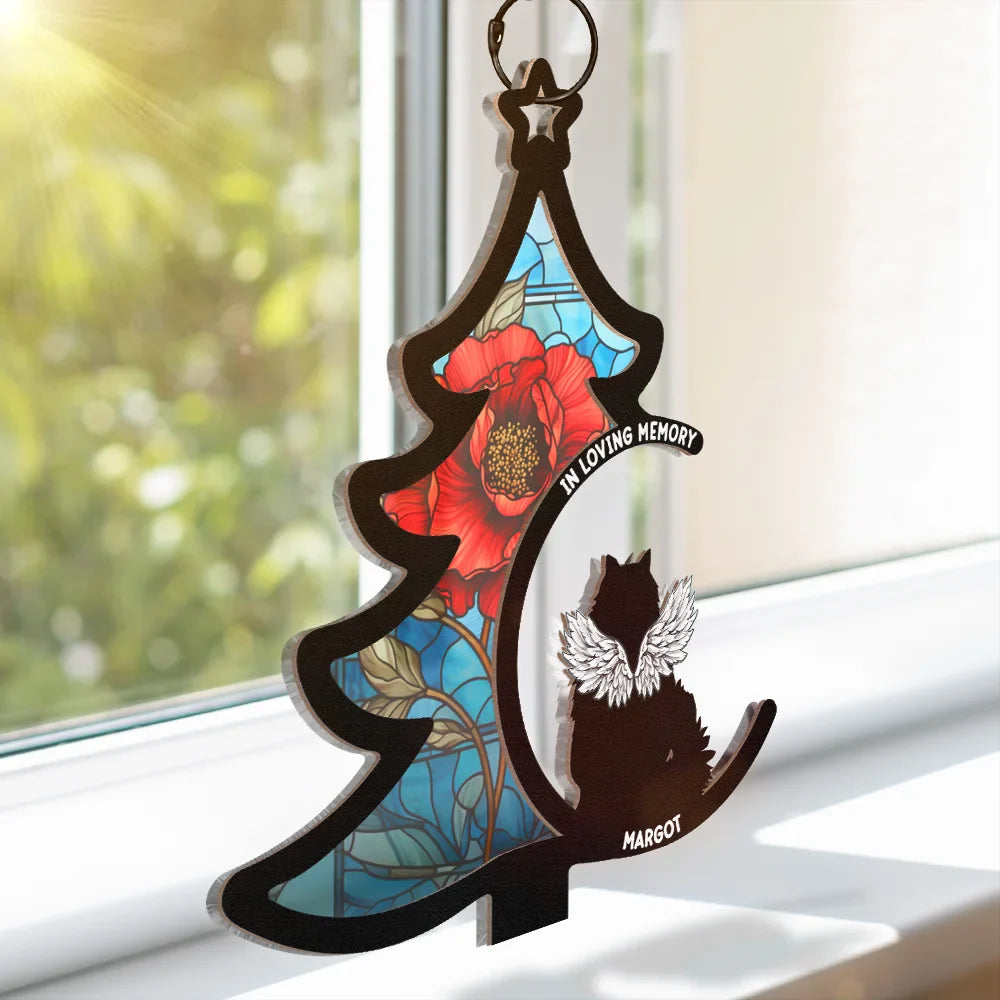 Loss Of Pet Christmas - Personalized Window Hanging Suncatcher Ornament ORNA1210