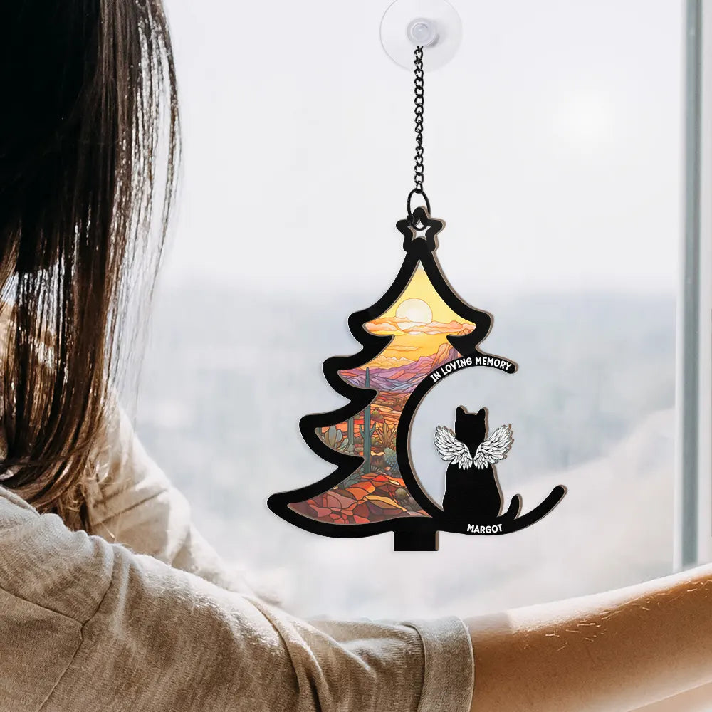 Loss Of Pet Christmas - Personalized Window Hanging Suncatcher Ornament ORNA1210