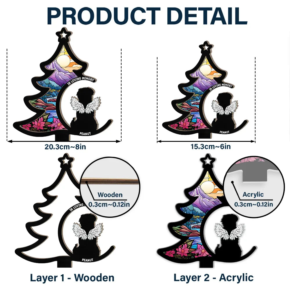 Loss Of Pet Christmas - Personalized Window Hanging Suncatcher Ornament ORNA1210