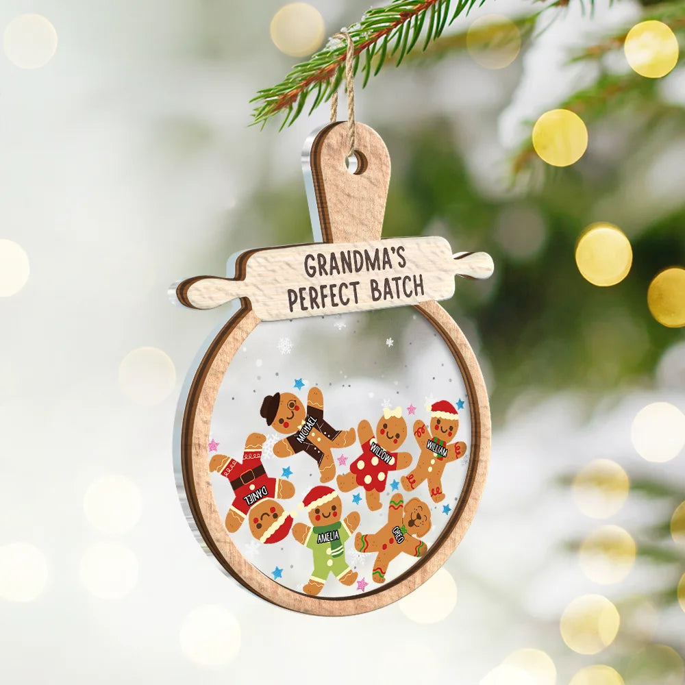 Christmas Grandma Cookies - Personalized 2-Layered Mix Ornament ORNA1210