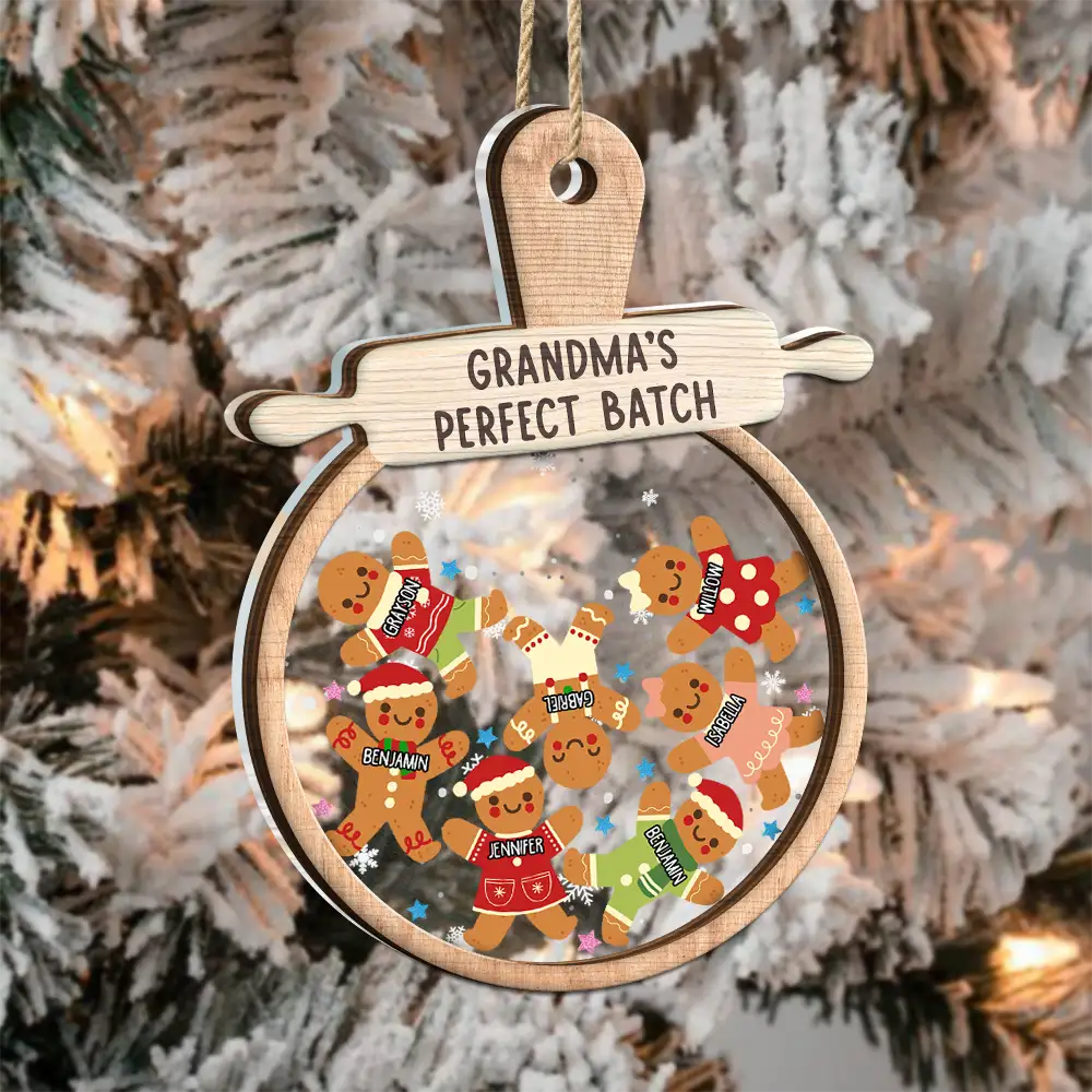 Christmas Grandma Cookies - Personalized 2-Layered Mix Ornament ORNA1210